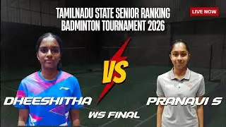 Final || WS ||  Pranavi S [1] vs G Dheeshitha Singha