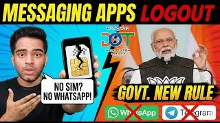 Govt. New Rule Messaging Apps will not Working without SIM CARD