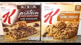 Special K: Dark Chocolate Chewy Granola Bar & Salted Caramel Chocolate Chewy Snack Bar Review