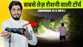 Shadowhawk 10000 Lumens Torch | XHP70.2 Powerful Long Range Torchlight, high Beam Torch Light