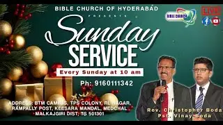 BCH Sunday Worship 28-12-25 Pastor VINAY BODA #church #churchlivestream #livestream #live #bch