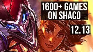 SHACO vs TALIYAH (JNG) | 3.7M mastery, 1600+ games, 8/1/3, Godlike | KR Master | 12.13
