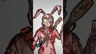 Drawing #Christmas characters, but #HORROR ! Day 8: Ralphie from #AChristmasStory #drawing #art