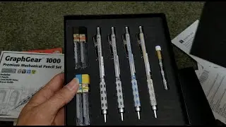 Набор механических карандашей ASMR Pentel GraphGear 1000 Premium и многое другое!