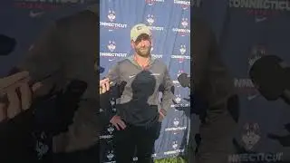 UConn DC Matt Brock post practice 8-12