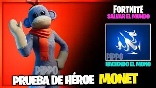 NUEVO NINJA MONET - PRUEBA DE HÉROE - FORTNITE SALVAR EL MUNDO