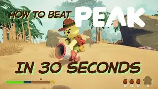 HOW TO BEAT PEAK IN 30 SECONDS (Scout Cannon Glitch)