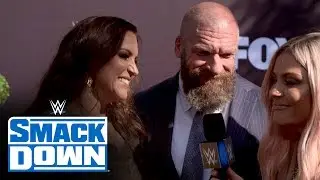 Stephanie McMahon and Triple H from the “blue carpet”: SmackDown Exclusive, Oct. 4, 2019