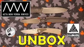 NEW: Acta Non Verba M25 and A200BB & SRM Knives #knifeunboxing