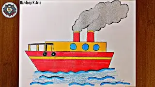How to Draw a Ship 🚢 | Easy Ship Drawing for Beginners Step by Step