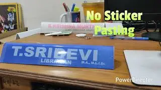 Acrylic Table Name Plate #acrylic #custamized #cute #gift #new #viral 
