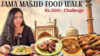 Street Food at JAMA MASJID | Spending ₹500/- Aslam Butter Chicken, Taufiq Biryani, Mutton Nihari