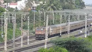 WAP4 powered long distance express train with utkrisht coaches