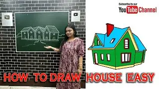How to Draw House Drawing 2 #dailyvlog #vlog #easydrawing  #drawing #trending #art #artist
