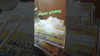 poster printing on xerox 550/560/570  digital printing machine cmyk 🔥🔥 #printing #printingpress