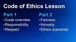 PMI Code of Ethics and Professional Conduct (Just an Intro)
