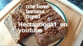 Emi's ONE BOWL BANANA BREAD recipe, vegan