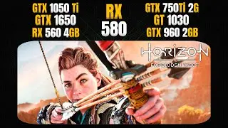 7 Budget GPUs - Horizon Forbidden West - GTX 1050 Ti | RX 580 | GTX 1650 | GTX 960 | 750 Ti - 1030