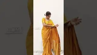 South Silk Saree Draping for Beginners || Easy Saree Draping Tutorial ||