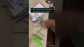 4 Eye Hand Coordination Activities for Autism #autism #shorts #asd #occupationaltherapyforautism