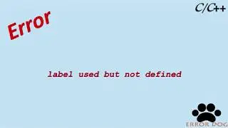 label  used but not defined