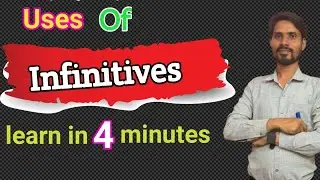 Use of Infinitives in our day to day life sentences explain by Mehtab Alam Sir 