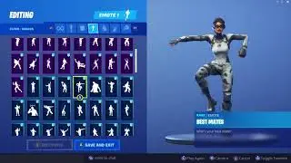 CHROMIUM SKIN SHOWCASE WITH ALL FORTNITE DANCES & EMOTES