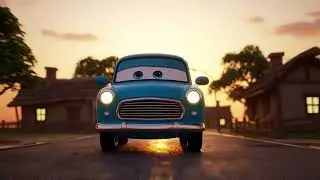 🚗✨ Magical 3D Car Adventure | The Golden Road of Dreams | Calm & Colorful Kids Story