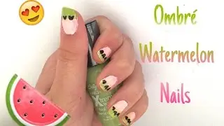 Ombr&eacute; Watermelon Nails
