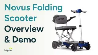 Drive Manual Fold+ Mobility Scooter (Novus) - Overview & Demonstration