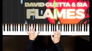 David Guetta & Sia - Flames | На пианино