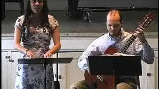 Seguidillas for voice and guitar by Fernando Sor - Jessica Bachicha and Hermann Hudde (guitar)