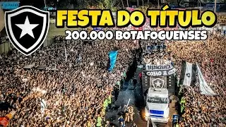 😱INCRIVEL! FESTA DO TÍTULO DA TORCIDA DO BOTAFOGO NAS RUAS DO RIO