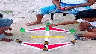 They make arrows with paint and play games of string and slide.