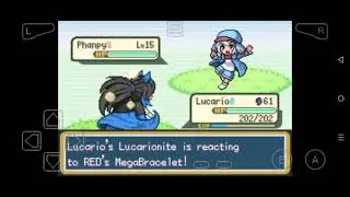 [Mega moemon fire red V1.3c] how to get mega Lucario