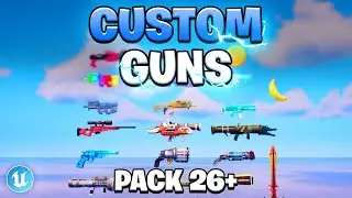 Custom Weapons Pack 26+ In Fortnite Creative, UEFN (2025) #verse #uefn