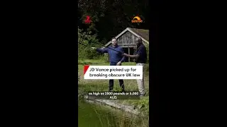 JD Vance picked up for breaking obscure UK law