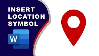 How to insert a location symbol in word shortcut key