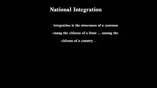 What is National Integration  in Hindi and Urdu? || #shorts || #youtubeshorts