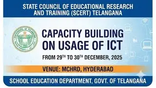 Capacity building on the Usase of ICT tools for DRPs at MCRHRD - SCERT Telangana 