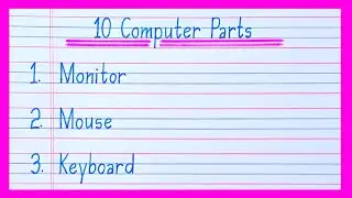 10 computer parts name in english | computer parts name | name of computer parts