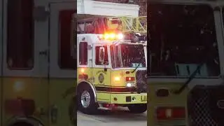 Penn Wynne Fire Company Ladder 21 Responding and Returning 9-13-25