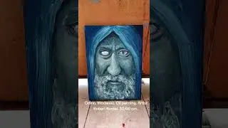 Odinn. Wodanaz. Oil painting. Artist Robert Burdai. 30/40 cm. Один.