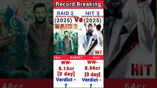 Raid 2 Vs Hit 3 Box Office Collection | Raid 2 1st day collection #short