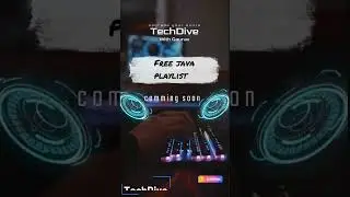 Java free course playlist coming soon @GTechDive | Java Programming | Coding | Computer language