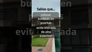 Instala burletes en puertas