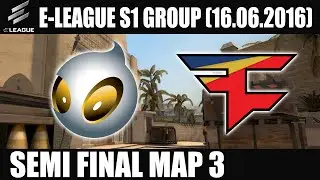 Dignitas vs FaZe Clan | Map 3 (Mirage) Semi Finals E-LEAGUE Group D (16.06.2016) [CSGO]