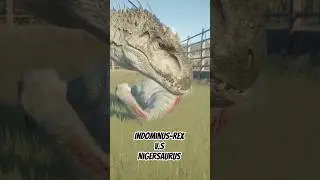 Nigersaurus VS Indominus-Rex #jurassicworld #jurassicworldevolution2