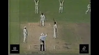 Lara furious! What's your decision? Brian Lara adjudged LBW off Mike Whitney 2nd Test MCG 1992/93