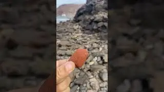 Iron rock! #lovefortheocean #seaglass #volcanicrockincanaryislands